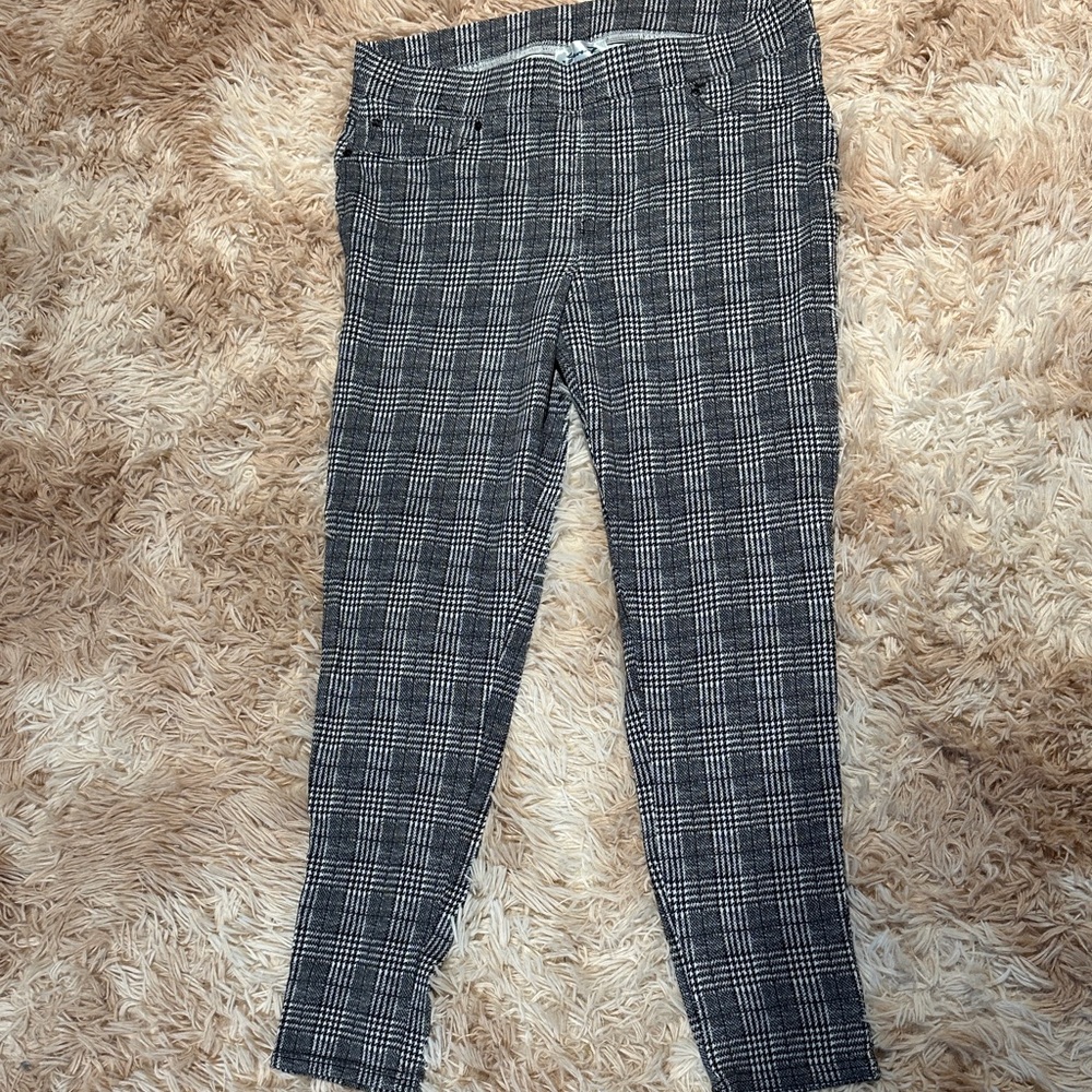 Seven7 Monochrome Checkered Trousers